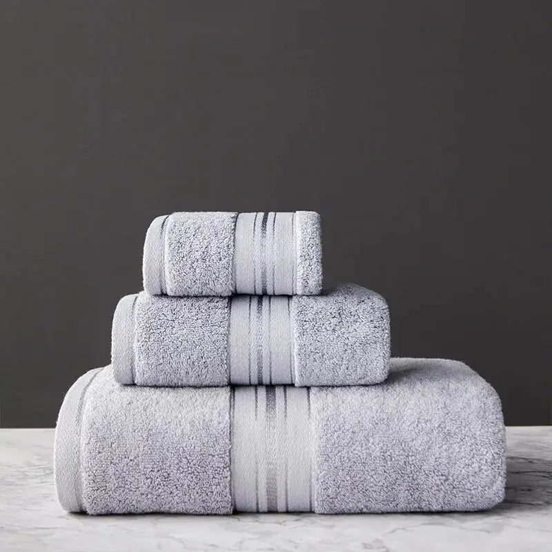 Egyptian Cotton Bath Towel 3-piece Set