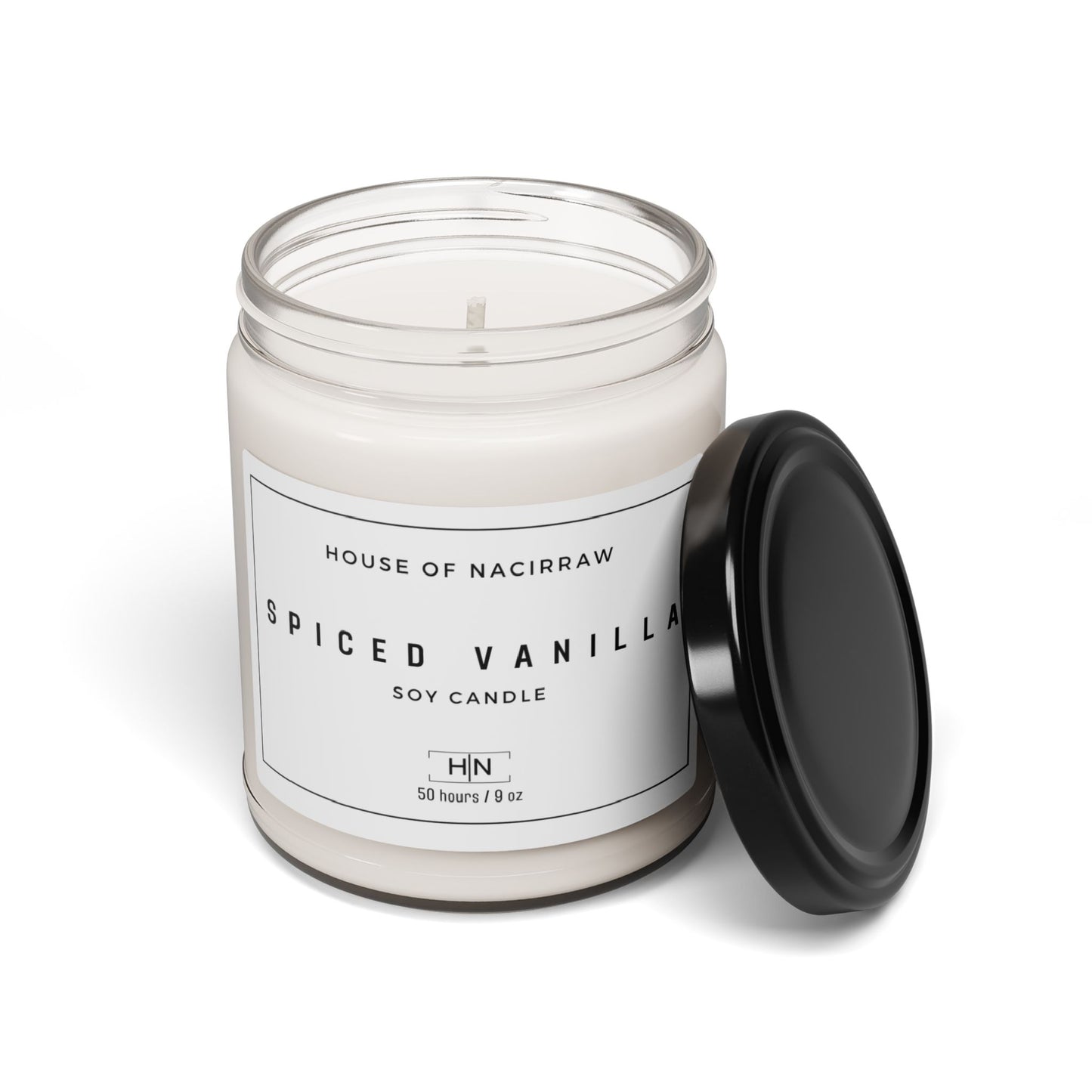 Spiced Vanilla Scented Soy Candle, 9oz