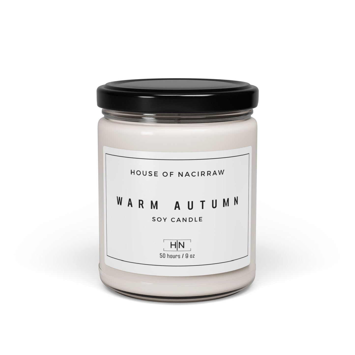 Warm Autumn Scented Soy Candle, 9oz