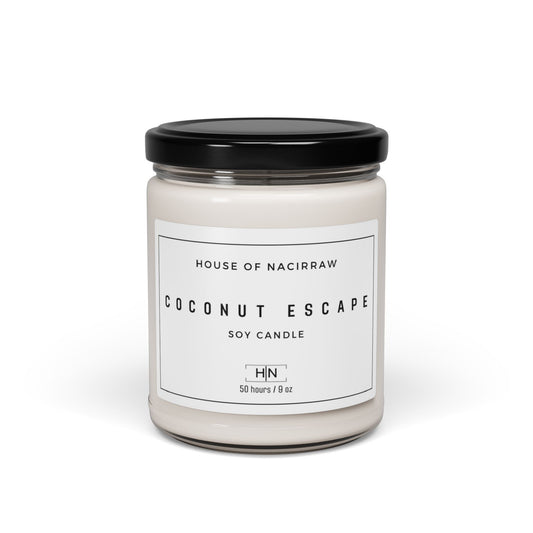 Coconut Escape Scented Soy Candle, 9oz