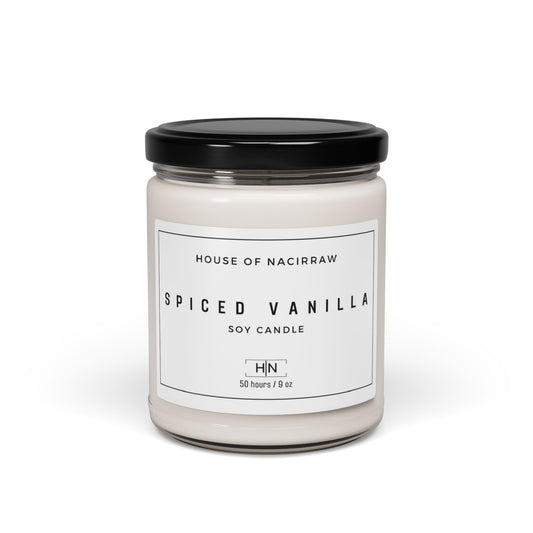 Spiced Vanilla Scented Soy Candle, 9oz