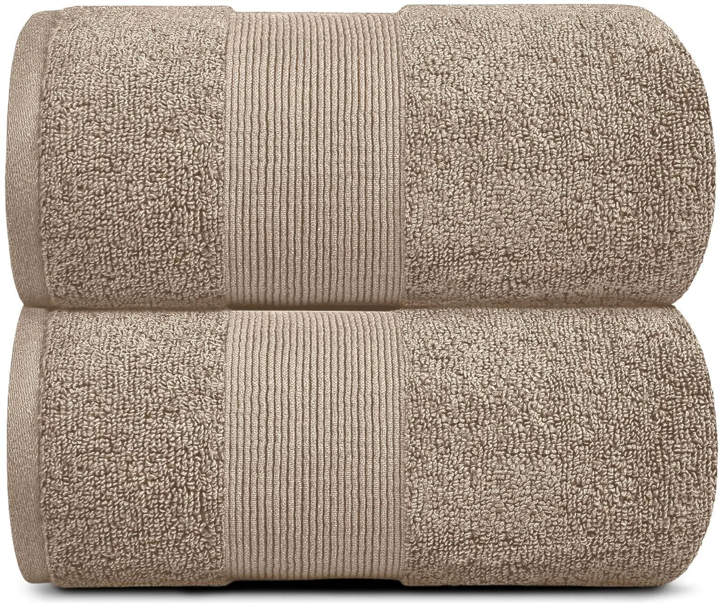 Taupe Oversized Bath Sheet Towels- 2 Pack