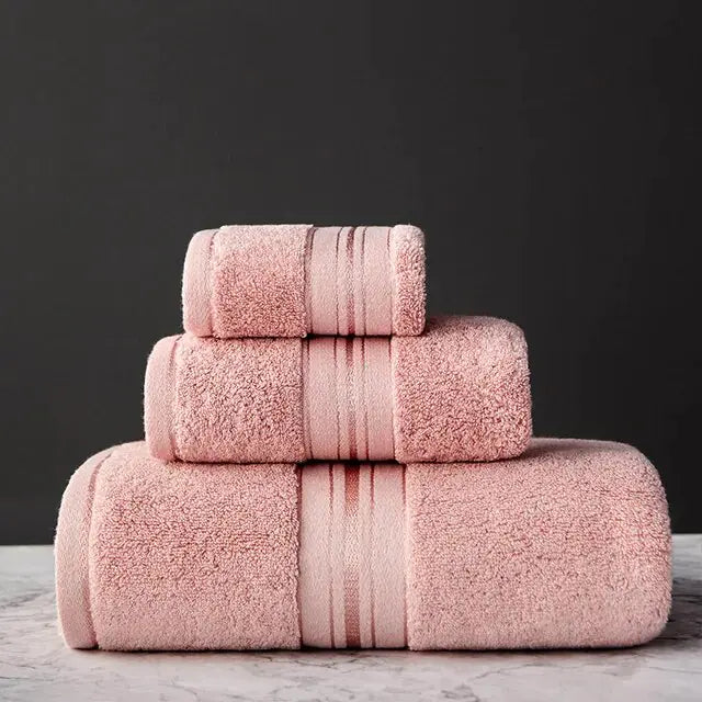 Egyptian Cotton Bath Towel 3-piece Set