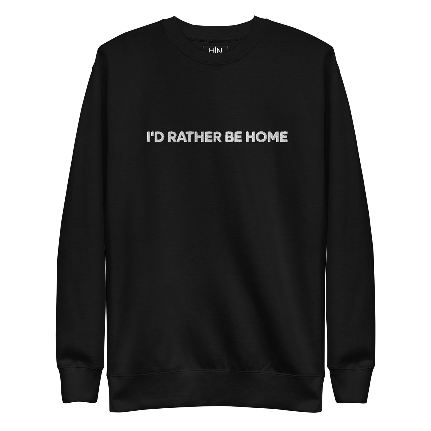 At Home Embroidered Unisex Premium Sweatshirt