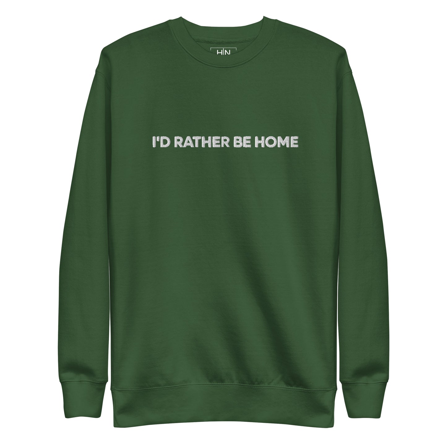 At Home Embroidered Unisex Premium Sweatshirt